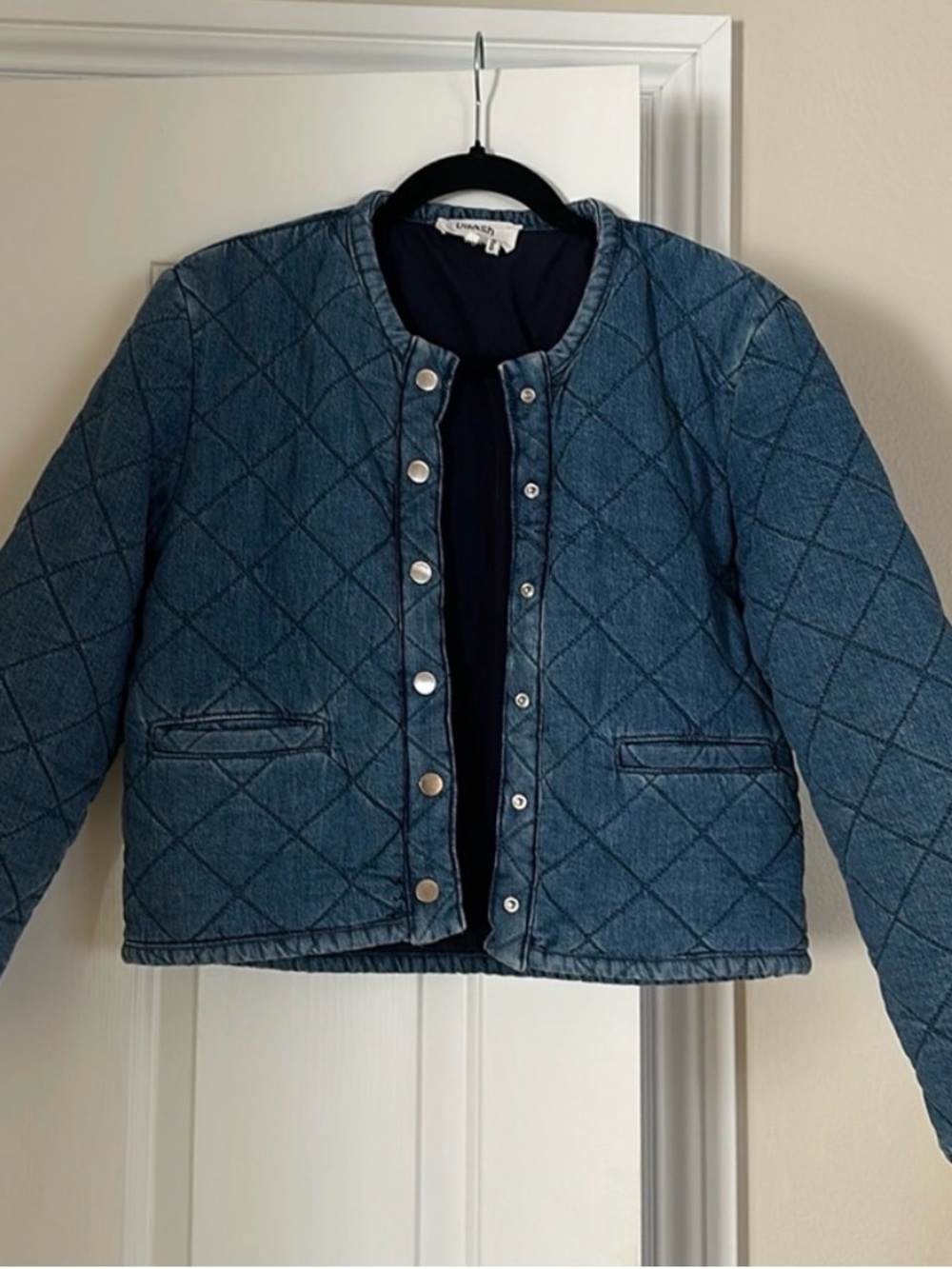 ba&sh Quilted Denim Jacket